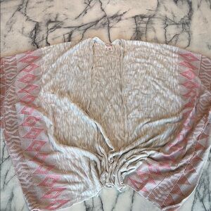 Mossimo Supply Co. Tan and Orange Knit Shrug